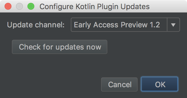 Configure Kotlin Plugin Updates